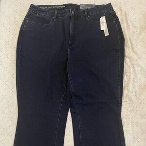 Talbots boot-cut jeans, NWT, size 16W Curvy , dark wash